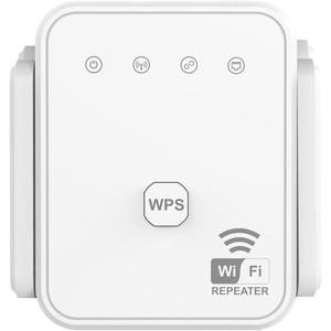 WiFi Extender WiFi Repeater 300Mbps WiFi Amplifier 2.4GHz WiFi Signal Enhancer with Repeater/AP Mode Ethernet Port White