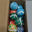 Sosation 24 Pack Christmas Squeaky Tennis Balls for Dogs, Dog Balls 2.0" Interactive Fetch Toy Durable Outdoor Small Puppy Chew Toys for Teething Training Exercise Playing Throwing