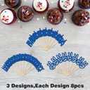 24Pcs Bruh I'm 14 Cupcake Toppers - Blue Glitter | Happy 14th Birthday, Cheers to 14 Years Cupcake Picks Decorations | Kids Boys Girls 14th Birthday Party Supplies