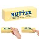 Meooeck 3 Pcs Butter Squeeze Sticks Toys, Large Super Soft Slow Rising Butters Squeeze Sticks, 5.5 Inch Sensory Stress Relief Butter Food Toys for Decompression Anxiety Relaxation