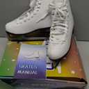 Figure Ice Skates for Women and Men - Air Cushion Deluxe Hockey Ice Skate Premium Leather Skates Indoor Outdoor Rink for Teens Beginner (White)