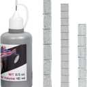 Pinewood Weights Car Kit-3 Sizes 24 pcs Iron Adhesive Weights, 1/4 OZ, 1/2 OZ, 1 OZ Adhesive Stick-on Weights and 40ML Graphite Lubricant Powder for Derby Car