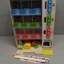 Melissa & Doug Sort-Stock-Select Wooden Vending Machine Toy with Play Food, Mini Vending Machine Toys & Play Money, Preschool Toys for Kids Ages 3+