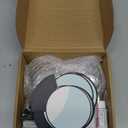 Shappy 12 Pcs Christmas Photo Ornament Ball Christmas Hanging Photo Frame Ornament Round Snow Globe Craft Winter DIY Floating Snowflakes Picture Frames for Family Party Xmas Tree Decor