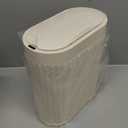 ELPHECO 2 Gallon Sensor Trash Can  7.5L Waterproof Motion Sensor Trash Can, Automatic Bathroom Trash Bin, Slim Garbage Can, Bathroom, Office, Bedroom, Beige