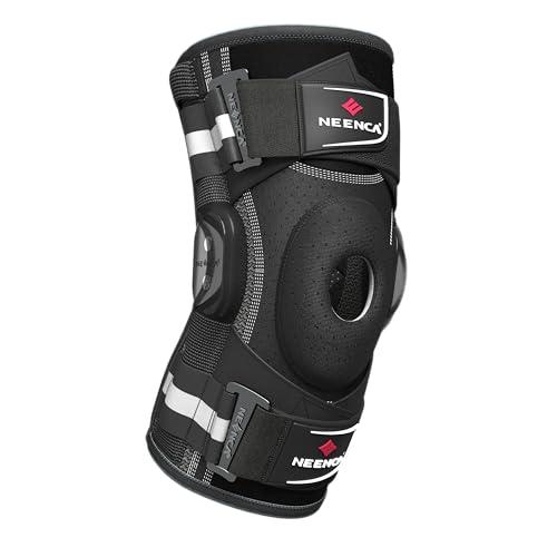 NEENCA Professional Knee Brace for Knee Pain, Hinged Knee Support with Patented X-Strap Fixing System, Medical for Pain Relief, Arthritis, Meniscus Tear, ACL, PCL, MCL, Runner, Sport -FSA/HSA Eligible L NEENCA Professional Knee Brace for Knee Pain, Hinged Knee Support with Patented X-Strap Fixing System, Medical for Pain Relief, Arthritis, Meniscus Tear, ACL, PCL, MCL, Runner, Sport -FSA/HSA Eligible L