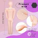 2 Pack 60 Inch Halloween Inflatable Body Inflatable Mannequin Full Body Blow up Halloween Body Prop DIY Fake Scary Prop Decorations for Halloween Decor Display