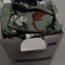 Baby High Chair Cover Restaurant with Strap Pads & 3-Point Harness, Machine Washable, Waterproof Portable Highchair Covers for Eating, Travel, Home Use - Fits Wooden Chairs, Green Dinosaurs