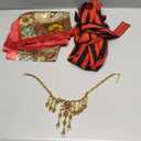 GERVAISE Women Pirate Costume Accessories Pirate Outfits Head Scarf Halloween Full Set (Red)