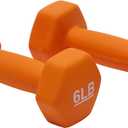 Amazon Basics Neoprene Dumbbell Hand Weights for Exercise and Muscle Toning