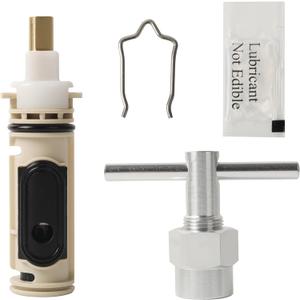 Bathroom Shower Valve Kit, Cartridge Removal Tool, Compatible with Moen 1222 One-Handle Posi Temp Faucets, Durable Brass & Plastic, Included Cartridge Puller Tool, Retainer Clip, Silicone Oil