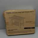 Tinamo 18”L Teak Shower Bench for Inside Shower with Handles, Storage Shelf