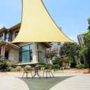 12' x 12' x 17' Right Triangle Sun Shade Sail Canopy (Cadet Blue) - UV Block for Patio and Outdoor