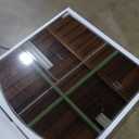 Matte Black Arched Window Mirror, 36" Metal Frame Decorative Wall Mirror, Windowpine Mirrors for Living Room, Bedroom, Entryway