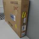 BHG Metal No-Assembly Freestanding Dog Gate with Door Walk Through, Extra Wide 144", Extra Tall 32" Pet Gate, Accordion Puppy Folding Playpen Dog Fence for Indoor & Outdoor, with 2PCS Support - White (6 Panels)