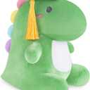 Farochy Graduation Dinosaur Stuffed Animal 2025 Graduation Plush Gifts Graduation Plush Stuffed Kindergarten Graduation Gifts Kids Graduation Gift, Green