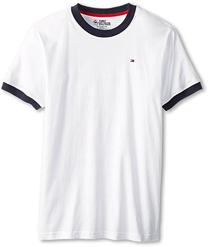 Tommy Hilfiger Boys' Short Sleeve Ken Ringer Crew Neck T-Shirt, Soft, Comfortable, Relaxed Fit, Medium