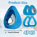 4Pcs CPAP Mask Liners for Men & Women - Soft Cushion Cover Compatible with F20 & F10 Full Face Masks - Washable, Reusable, Breathable Fabric for Sleeping (L)