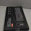 Wireless Keyboard and Mouse Combo, 2.4G Full Size Wave Keys Ergonomic Keyboard with Wrist Rest and 3-Level DPI Adjustable Wireless Ergonomic Mouse for Windows, Mac OS Desktop/Laptop/PC(Black)