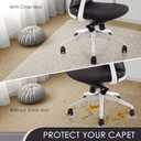 Kuyal Office Chair Mat for Carpet, Set of 2, 32x48 Clear Heavy Duty Computer Chair Mat, Under Desk Protector Carpeted Floors Mat, Easy Chair Movement,Ship Flat, 32" X 48" 2Pack