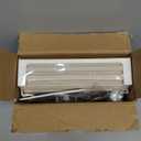 Doll Wardrobe Storage Box, Foldable Doll Closet with 10 Hangers and Rod for 15/17cm Doll Clothes Stackable Organizer Cabinet with Dust-Resistant Cover and Display Shelf (Pearl Grey)