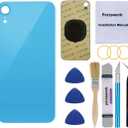 OEM Rear Back Glass Replacement for iPhone XR 6.1 inches with Reparing Toolkit and Pre-Installed Adhesive (Blue)