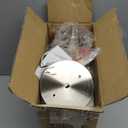 2 Pack Bath Vanity Light Fixtures, Indoor Brushed Nickel Wall Sconces Light with White Frosted Glass Shade, Modern Elegant Bathroom Wall Mounted Lighting for Bedroom Living Room, Porch, Kitchen