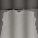 Womens Cap Sleeve Crop Tops Cotton T Shirts Crewneck Loose Fit Short Sleeves Tee Summer Fashion Clothes 2025 (Small)