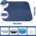 1/2" Extra Thick Hot Tub Mat & Pad for Inflatable Tubs - 85 Inch Non-Slip EVA Foam Padding, Spa Foundation for Outdoor Hot Tubs, Pool, Gym & Camping Mat (Easy Clean)