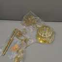 HOHIYA Rotating Ornament Display Tree Stand 24 Inch Metal Wire Hook Hanger for Hanging Christmas Balls Halloween Ornaments Craft Display Easter Decorations Tabletop Taiwan Made Brass Gold