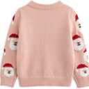 Simplee kids Ugly Christmas Sweater Family Matching Outfits for Holiday Party Knitted Pullover (Pink)