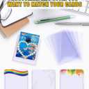 Top Loader Card Sleeves 480 ct, 35 PT Premium - 240 Hard Plastic & 240 Soft Clear Sleeves for 3" x 4" Trading Cards