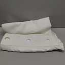 River Dream Heavyweight No Hooks Required Dotted Waffle Weave Shower Curtain with Snap in Liner Bathroom Curtains Shower Set - 71W x 74H,Hotel Grade, Spa Like Bath Curtain, White