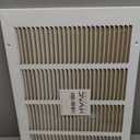 HVAC Premium 22'' x 14'' [Duct Opening] Flat Stamped Steel Return Air Grille - Sidewall and Ceiling - HVAC Vent Duct Cover - White [Outer Dimensions: 23.75''w X 15.75''h]