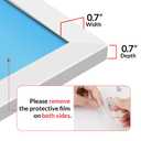 LaVie Home 24x36 Picture Frame for Wall Display, 24x36 White Picture Frame with HD Plexiglas, 24 x 36 Poster Frame 1 Pack, Display Frame for Vertical or Horizontal, Classic Collection