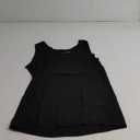 Hanes Women's Shirts, Womens Mini-Ribbed Cotton Tank Tops, Womens Sleeveless T-Shirts, Womens Tanks (Large, Black)