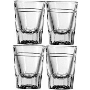 2 oz Heavy Shot Glass with Line (Pack of 4)