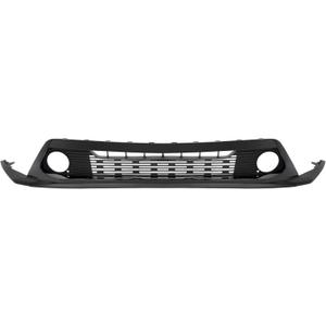 ALMULOO Front Bumper Lower Grille Compatible with 2019-2021 Kia Forte w/Daytime Running Lamp Holes Painted Black Grille Replacement for 86530M7020 KI1015113
