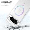 BENTOBEN Magnetic for Google Pixel 10 Pro XL Case, Clear Crystal Glitter Phone Case Compatible with MagSafe, Shockproof Sparkly Cute Women Girl Cover for Pixel 10 Pro XL 6.8 inch 2025, Clear Glitter