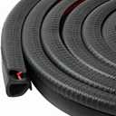 Premium Automotive Door Weather Stripping – Rubber Edge Trim Seal Strip with Side Bulb – Ideal for Cars, Trucks, RVs, Boats, and Home Applications