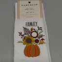 Homewear Embroidered Hand Towel - Family Pumpkin, Set of 2