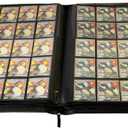 TopDeck 1600 Card Ringless Zip Binder Pro - 5X5 25-Pocket Pages Side Load Sleeve TCG Storage Portfolio, Compatible with Pokemon, Yu-Gi-Oh, One Piece, MTG, Sports, Trading Collectible Cards - Black, 2.5 x 3.5 inches