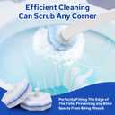 Cecailin 60pcs Disposable Toilet Brush. Bathroom Cleaning. Disposable bowl cleaners Compatible with Most Toilet Brushes