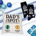 Birthday Gifts for Dad Father in Law Husband, Funny Pillow Cover and Socks for Dad, Best Dad Ever Gifts from Son Daughter Wife, Christmas Thanksgiving Retirement Gag Gift for Dad