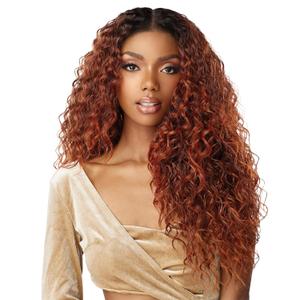 Sensationnel Butta Lace Precut Wigs - Unit 4 Glueless Extra Wide 5 Inch Deep Parting Synthetic Pre Tweezed Smaller Knot Hairline (LIGHTASHBROWN)