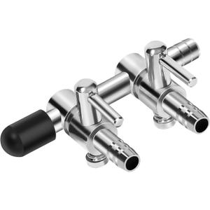 AQUANEAT Aquarium Air pump Splitter, Fish Tank Air Valve, Metal Control Valve for Pump Accessories(X-Small 2 Way)