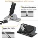 35 inch Compact Elite Mat Cutter, High Precision Mat Board Cutter Black