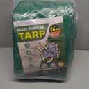 TICONN Heavy Duty Tarp Cover, Extra Thick Tarps Waterproof Tear and Rip Proof UV Resistant Tarpaulin with Reinforced Grommets and Edges (16 Mil, 16'x20')