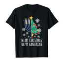 Merry Chrismukkah Happy Christmas Hanukkah T-Shirt, M