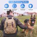 Dog Training Collar with Remote, Waterproof IPX7 E Collar for Dogs, Beep and Vibration Modes, Safe and Humane Training, 2000FT Range, Rechargeable, Fits Small Medium Large Dogs 15–120 lbs (Blue)